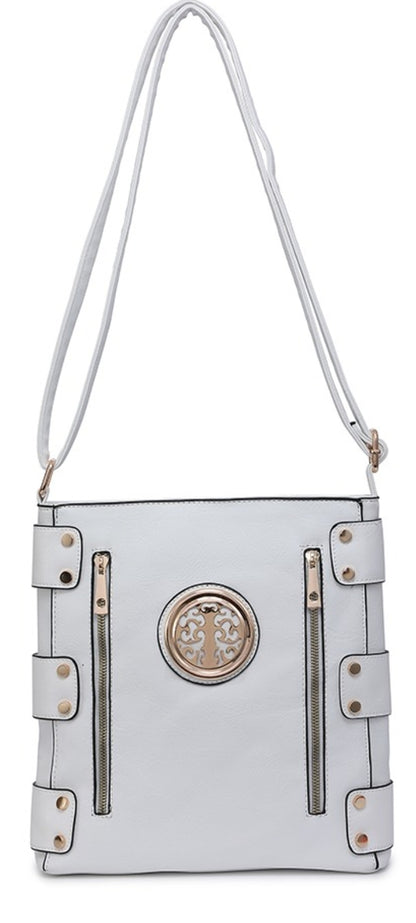 Cross body bag with tree of life motif