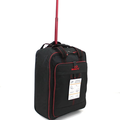 55cm Lightweight Cabin Trolley Wheeled Hand Luggage Holdall Ryanair easyJet overhead bag on wheels 55x40x20cm