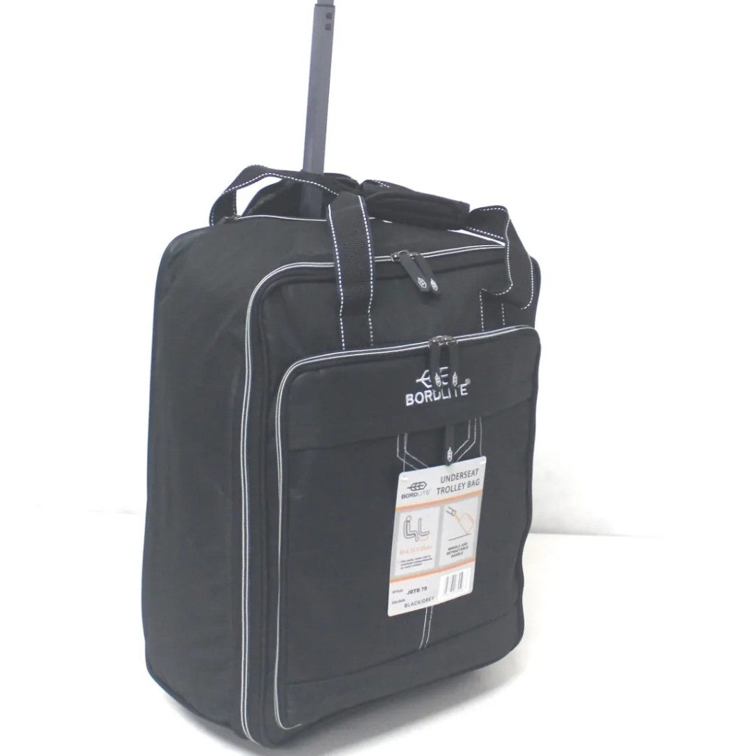 55cm Lightweight Cabin Trolley Wheeled Hand Luggage Holdall Ryanair easyJet overhead bag on wheels 55x40x20cm