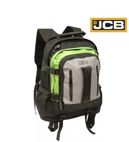 JCB HEavy Duty Backpack, Work & Travel Rucksack Multi Zip Pocket Fishing Hiking