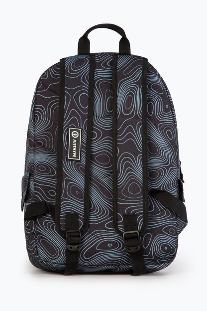 HYPE BLACK TOPOGRAPHIC BACKPACK