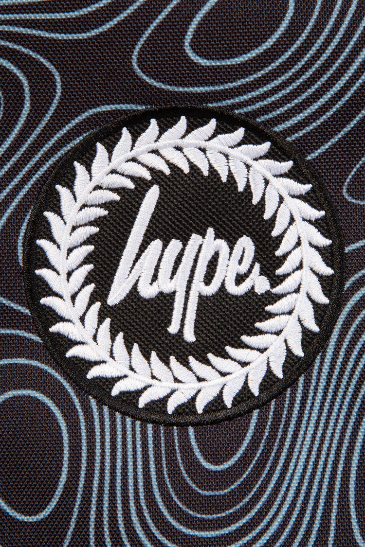 HYPE BLACK TOPOGRAPHIC BACKPACK