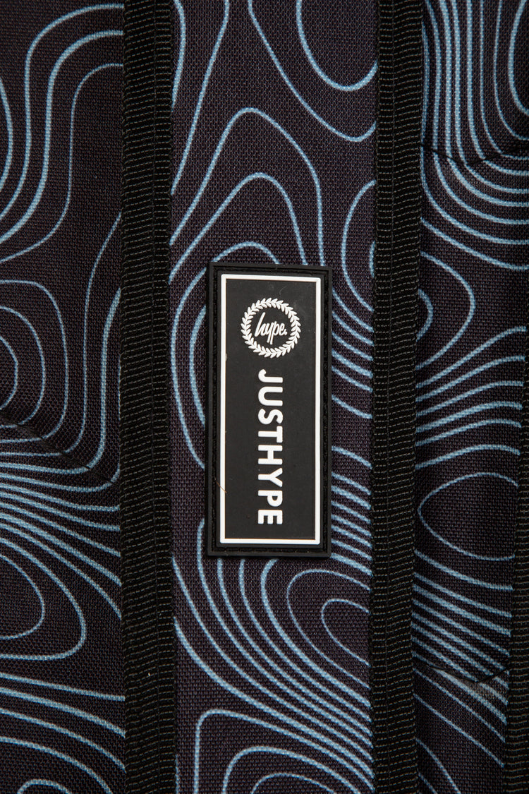 HYPE BLACK TOPOGRAPHIC BACKPACK