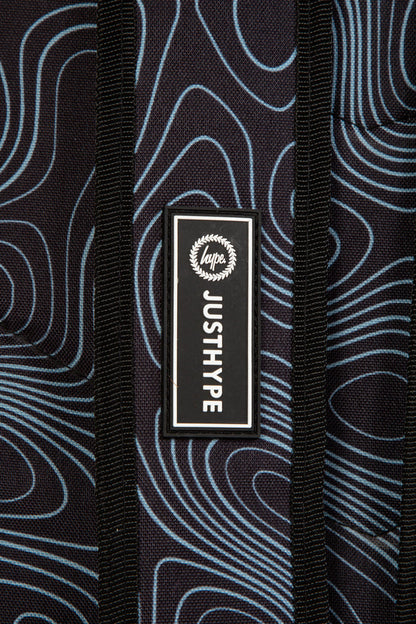 HYPE BLACK TOPOGRAPHIC BACKPACK