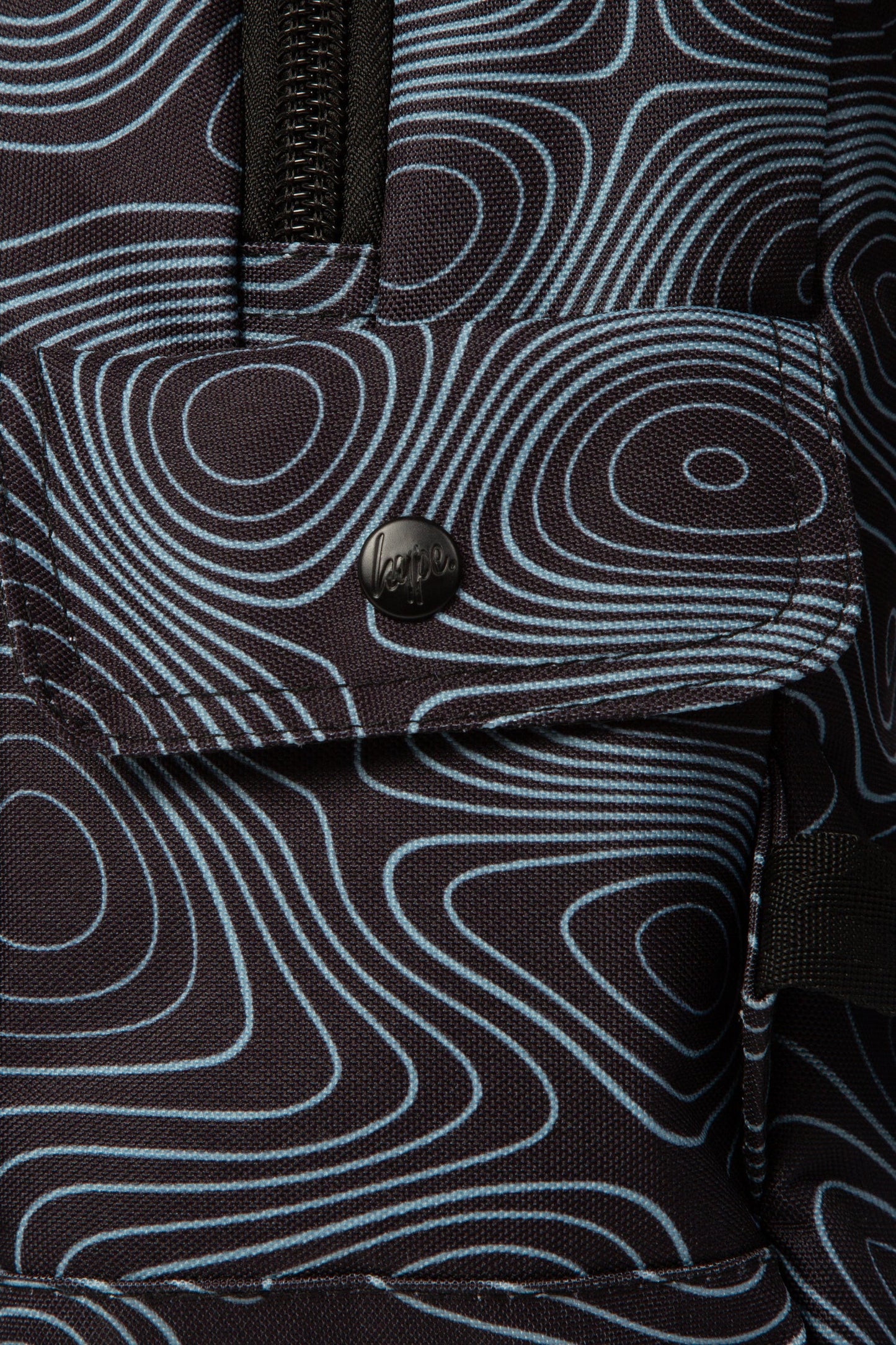 HYPE BLACK TOPOGRAPHIC BACKPACK