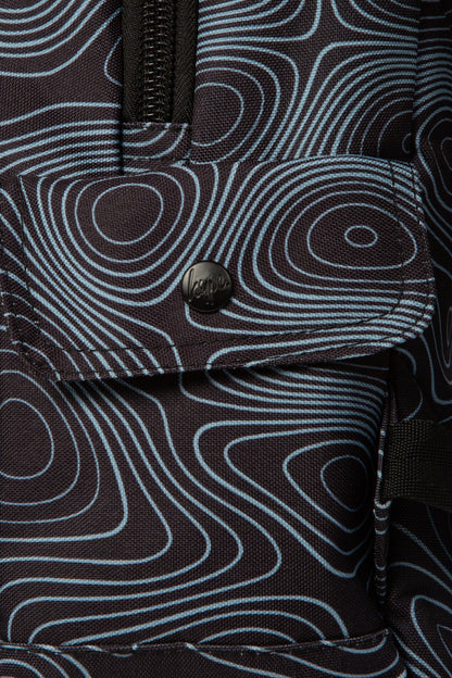 HYPE BLACK TOPOGRAPHIC BACKPACK