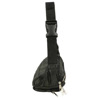 Unisex leather bum bag