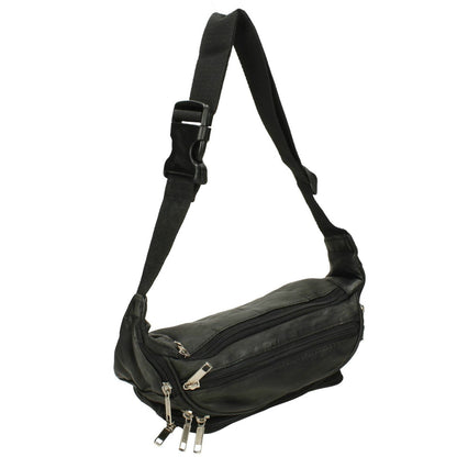 Unisex leather bum bag