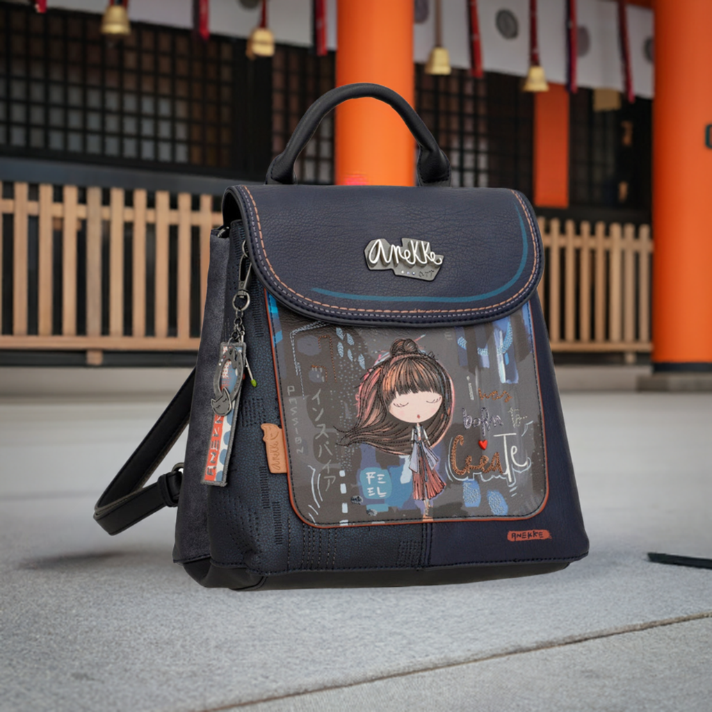 Contemporary flap backpack Contemporary