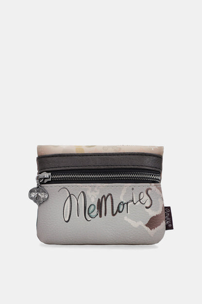 Real coin purse with flap