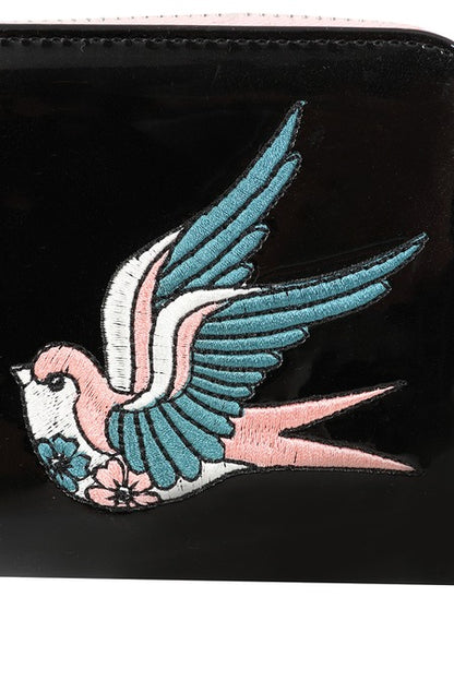 Black THE SWALLOWS RETURN PURSE