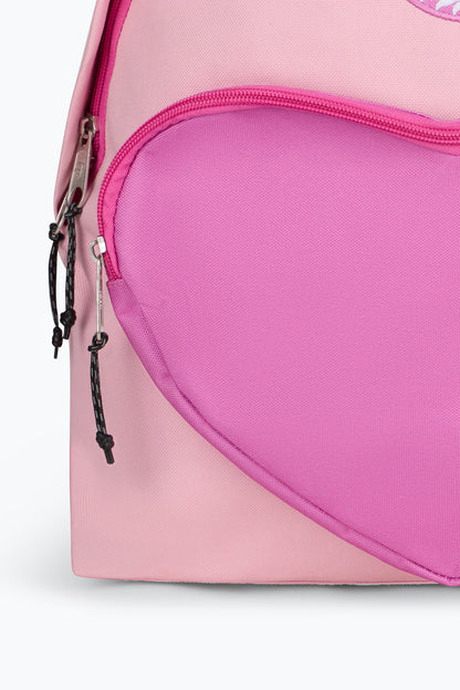 Hype Girls Pink Pocket Heart Backpack