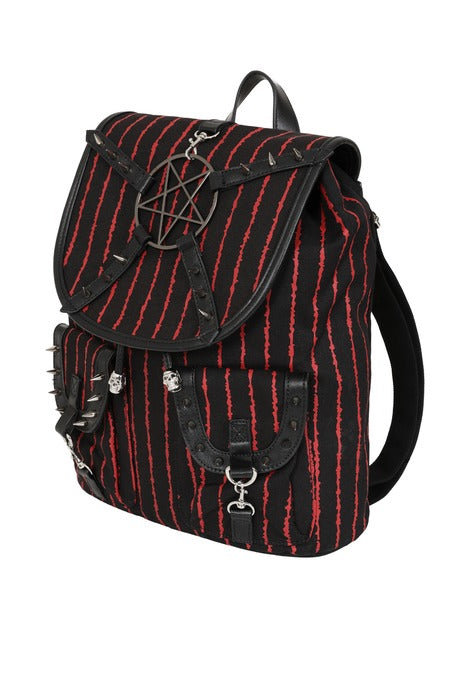 Black/Red Bloodline Pentagram Backpack