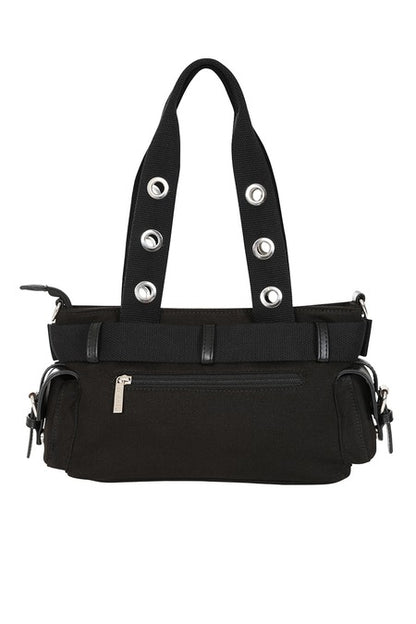 Black FANG FLICKER HANDBAG-Banned Apparel