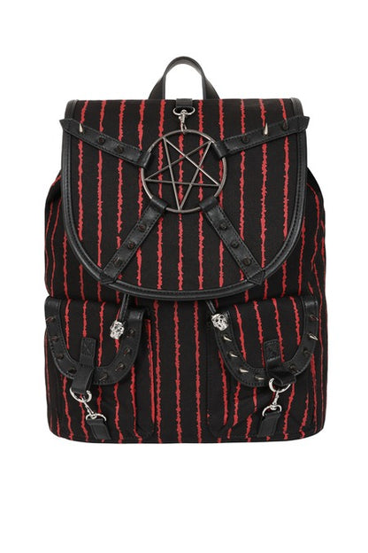 Black/Red Bloodline Pentagram Backpack