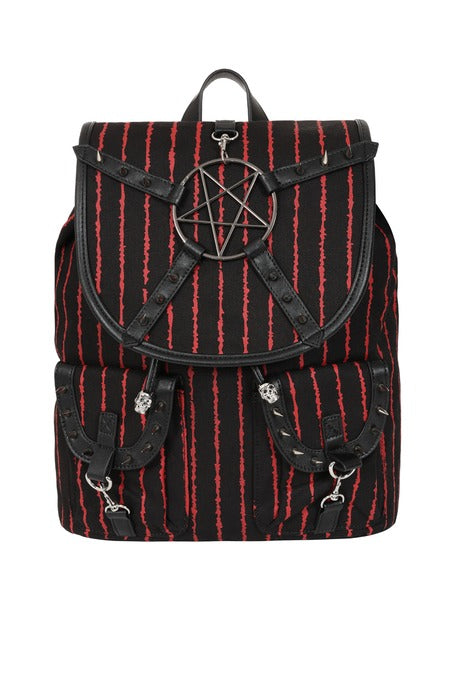 Black/Red Bloodline Pentagram Backpack