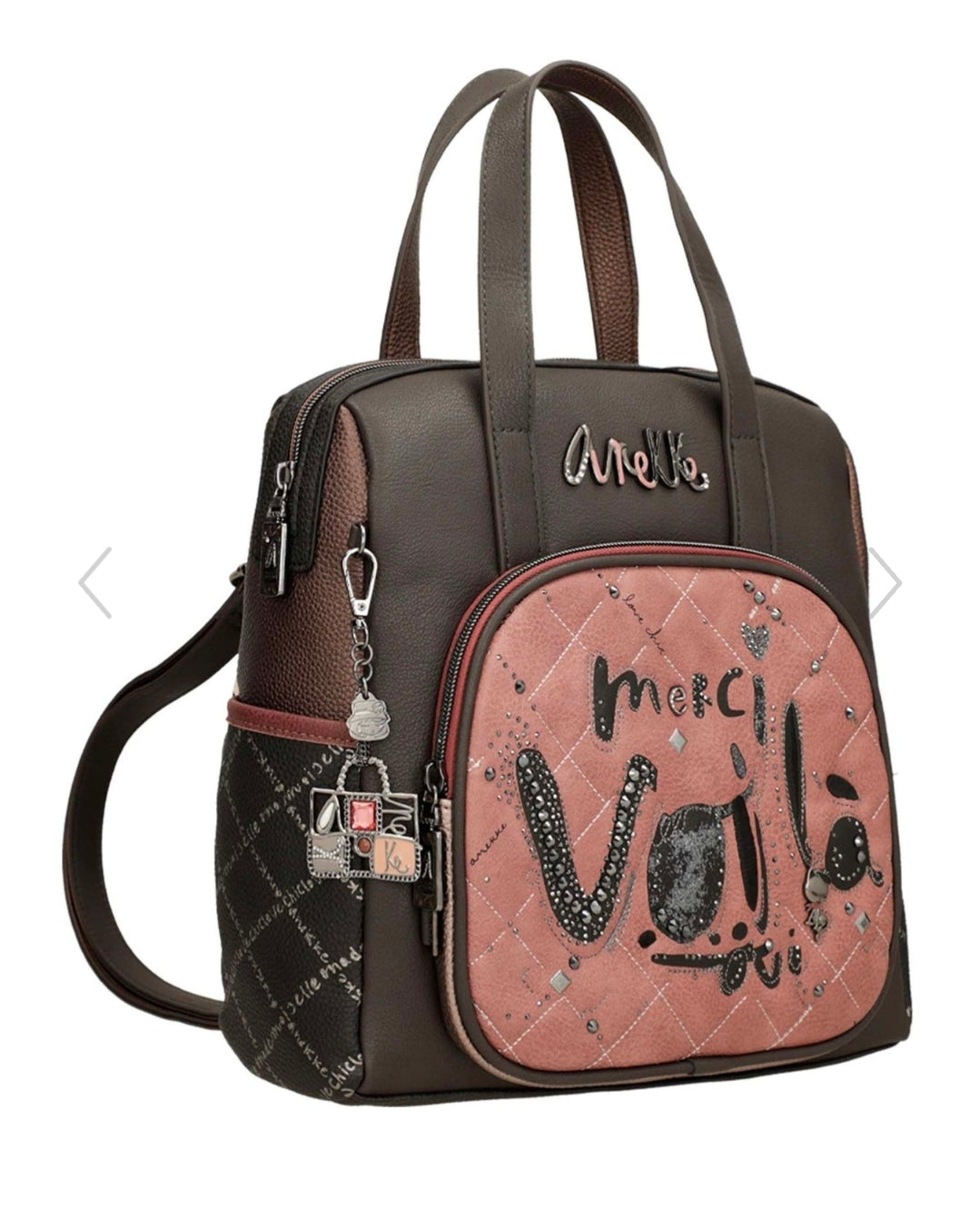 Parisian short-handle medium backpack