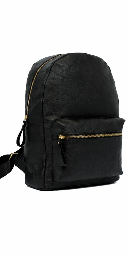 Black small backpack.