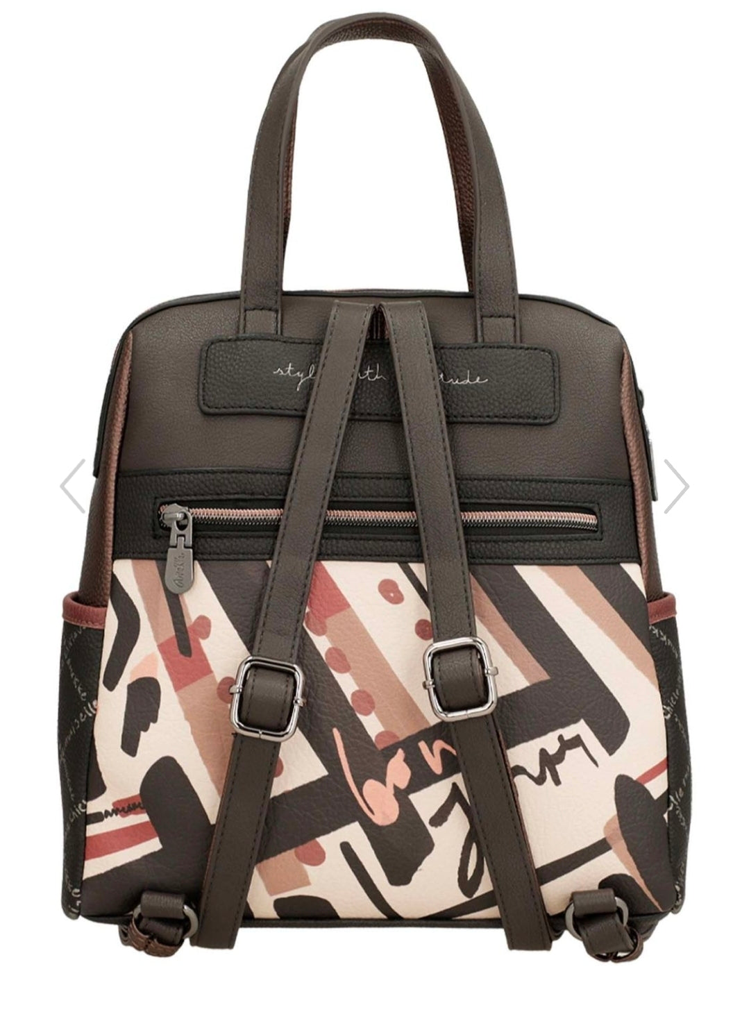 Parisian short-handle medium backpack