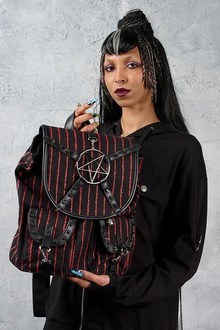Black/Red Bloodline Pentagram Backpack