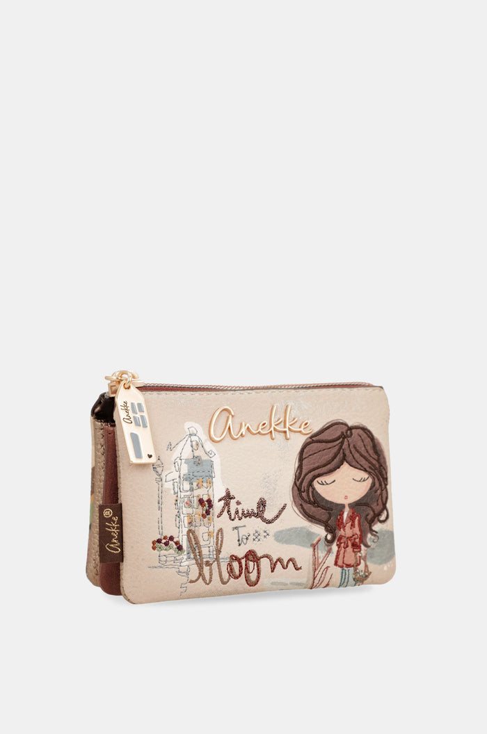 3-compartment purse Tulip
