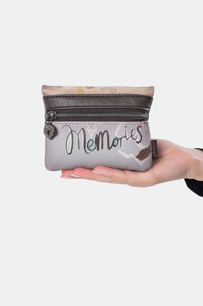 Real coin purse with flap