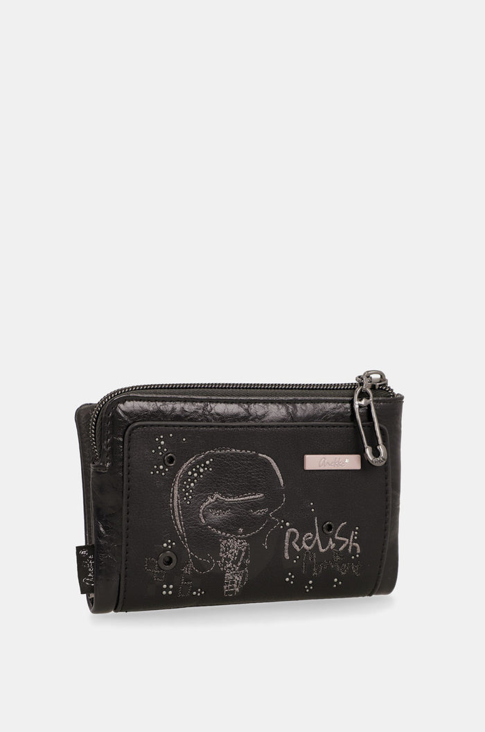 Medium soft RFID wallet Iron
