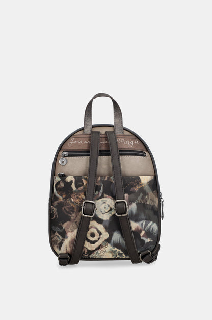 Real backpack with front pocket