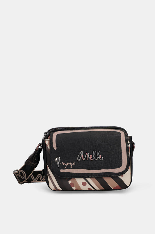 Parisian oval flap crossbody bag