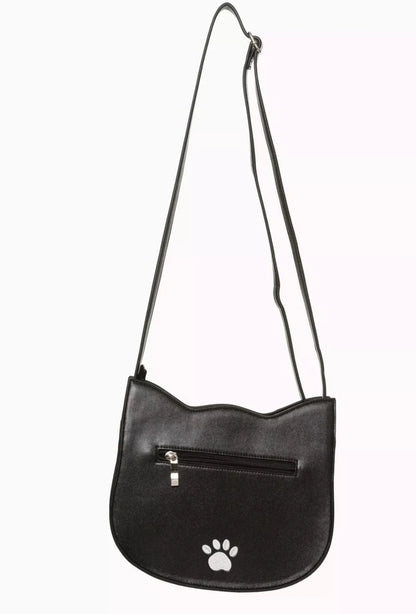 BANNED Apparel Black Gothic Punk Emo Kitty Felix Cat Paw Addis Bag Shoulder Bag