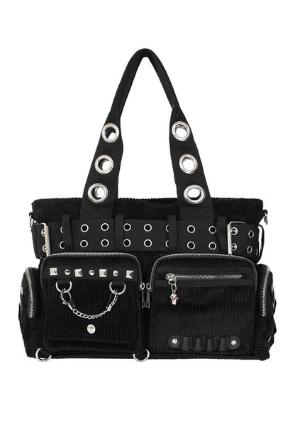 Black SWEET REVENGE HANDBAG...cord bag 🖤
