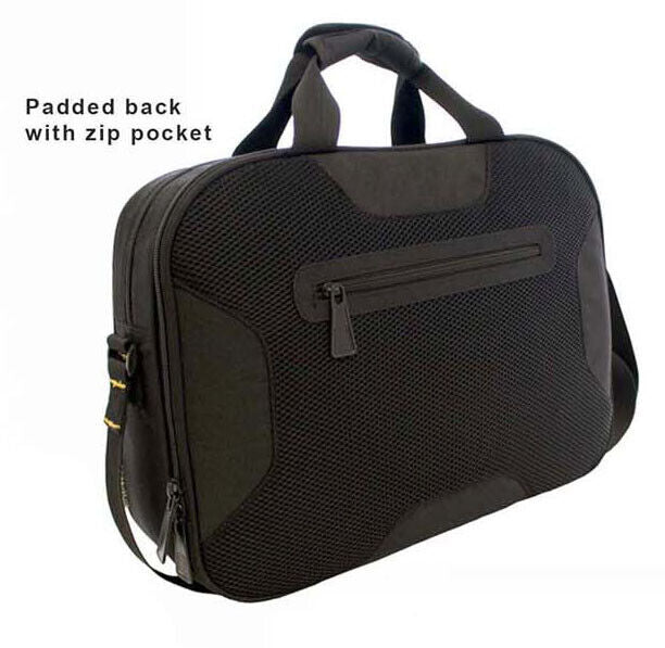 JCB Laptop Bag Up To 16in Notebook Messenger Bag Laptop Shoulder Travel Black