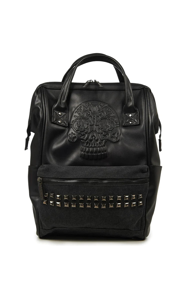 Banned Alternative Androginy Sugar Skull Backpack