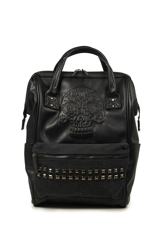 Banned Alternative Androginy Sugar Skull Backpack