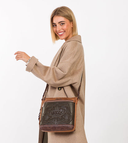 **HALF PRICE **Wild green medium shoulder bag